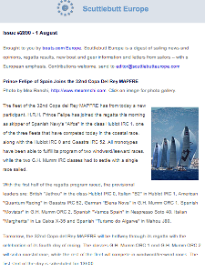 Scuttlebutt Europe Newsletter<br>5th August 2013