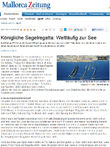 Mallorca Zeitung<br>2nd August 2013